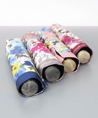 AURORA JILL STUART（ジル スチュアート）レトロフラワーオールシーズン傘（折りたたみ・ミニ傘） ブルー