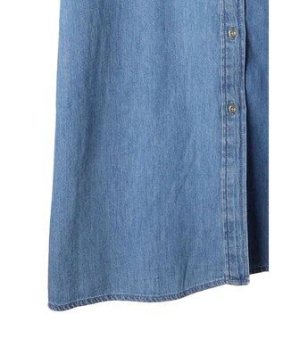 AMERICAN HOLIC デニムＷポケットＡラインワンピース Light Indigo