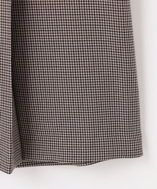 ANY 【洗濯機可能/ウエストゴム/ポケット付】ウーリッシュフラノボックスプリーツスカート ベージュ ガンクラブ