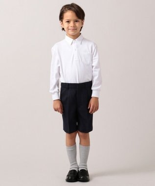 J.PRESS KIDS 【100-130㎝】ギャバタッサー ハーフパンツ ネイビー系