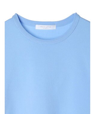 Green Parks パフ５分袖ニットプルオーバー Sax