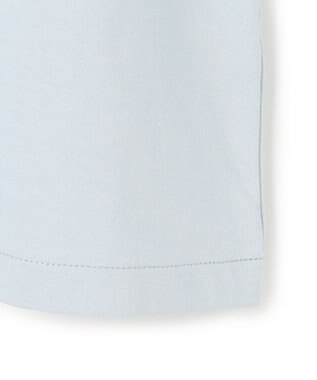 23区 L 【先行予約】スビンギザコットン フレア Tシャツ サックスブルー系