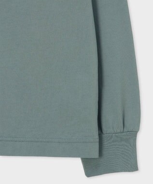 Paul Smith キャット プリント 長袖Tシャツ グレイッシュブルー