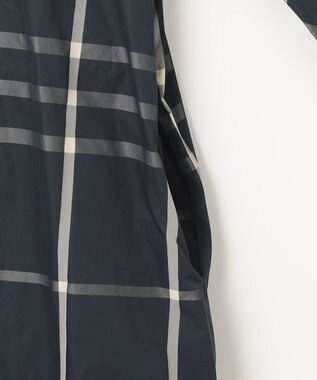 J.PRESS LADIES L 【洗える】 メモリーウェザー チェック ワンピース ネイビー系3