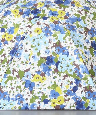 AURORA JILL STUART（ジル スチュアート）レトロフラワーオールシーズン傘（折りたたみ・ミニ傘） ブルー