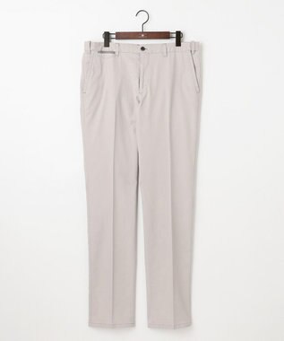 JOSEPH ABBOUD 【キングサイズ・ウエストも伸びる！オーガニックコットン使用・25AW】トリコチンストレッチ パンツ ライトグレー系