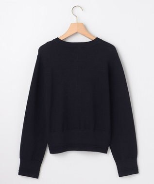 組曲 S 【加藤ローサさん着用】スムースストレッチジャケット カーディガン ネイビー系