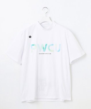 PW CIRCULUS 【吸水速乾 / UV遮蔽率99% UVカット / ストレッチ】【MEN】バックメッシュポケットモックT ゴルフ ホワイト系