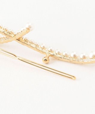 23区 【APPLAUDIR】ニュアンスパール バレッタ ゴールド系