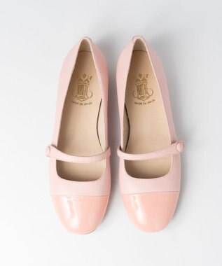 BONTRE 【BONTRE/ボントレ】コンビストラップパンプス/40051-US ピンク