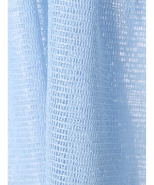 earth music&ecology マルチｗａｙカラーメッシュブラウス Light Blue