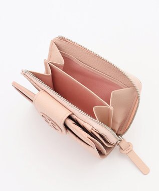 airlist Lファスナー二つ折り財布 シャルール ピンク