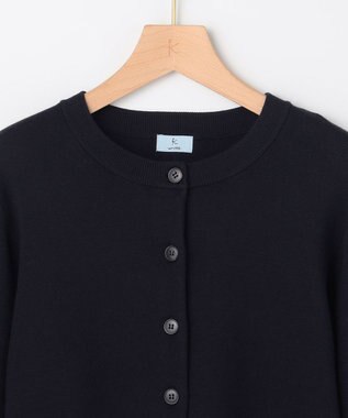 組曲 S 【加藤ローサさん着用】スムースストレッチジャケット カーディガン ネイビー系