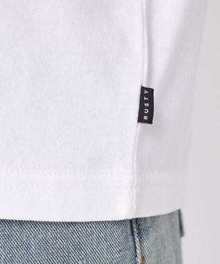 OP／FILA 【RUSTY】ニコちゃん×刺しゅう半袖Tシャツ ホワイト×ブルー