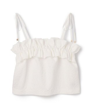 GRACE CONTINENTAL ビスチェチュールトップ ホワイト