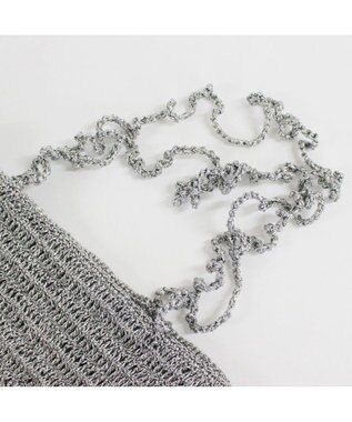 ROOTOTE 1091【手編みカゴバッグ風】SC.トール.クロッシュメタリック-A 02：シルバー