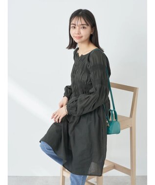 earth music&ecology シャーリングチュニック Off White