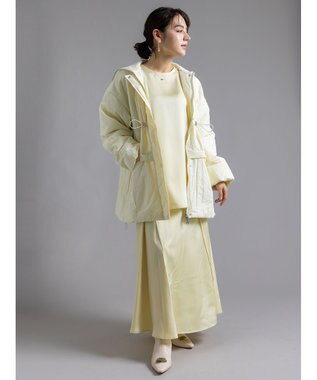 Te chichi 【Atelier Bonheur】リブカラードロストパデッドコート《2025winter catalog item》 イエロー