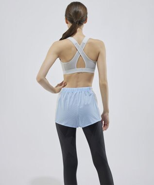 CW-X 【WOMEN】 CW-X ハイサポート タイプ スポーツブラ 【SPORTSゆれケアBra】 メッシュ ユレ・ズレをおさえる ムレにくい マラソン ジョギング 球技 ノンワイヤー レディース HTY178 /ワコール シルバーグレー