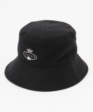 TOCCA 【リバーシブル・洗える】INSIDE LACE BUCKET HAT バケットハット ブラック系