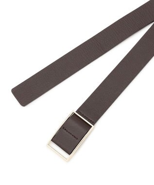23区 【滝沢眞規子さん着用】ホールレス ベルト ダークブラウン系
