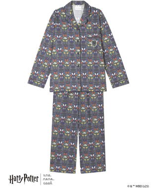une nana cool 【ハリー・ポッターコラボ】【綿100%】開襟パジャマ ブルー