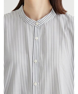 Green Parks 袖刺繍シャツチュニック Gray