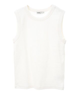 earth music&ecology リブタンクトップ Ivory