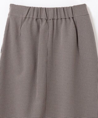 ANY 【洗濯機可能/ウエストゴム/ポケット付】ウーリッシュフラノボックスプリーツスカート ベージュ ガンクラブ