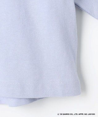 ANY KIDS 【シナモロール×ANY KIDS】アップリケ 長袖Tシャツ サックスブルー