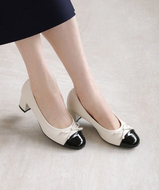 TOCCA 【晴雨兼用】TINY RIBBON RAIN PUMPS レインパンプス アイボリー系