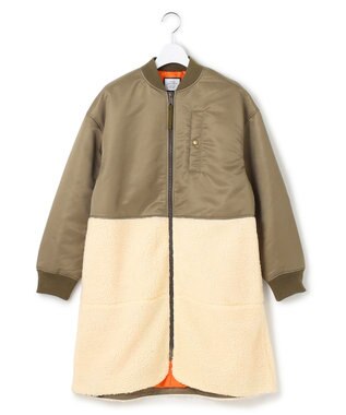 J.PRESS YORK STREET 【WOMEN】MA-1 ボア アウター カーキ系