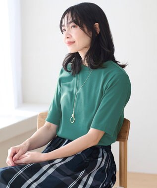 ANY L 【UVケア・接触冷感】コンパクトクルーネックＴシャツ グリーン