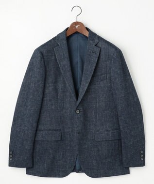 JOSEPH ABBOUD 【多機能/ストレッチ】ツィーディージャージー ジャケット ブルー系