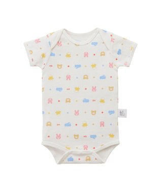 MIKI HOUSE HOT BISCUITS 【70-80cm】 半袖ボディシャツ(かぶり仕様) ブルー