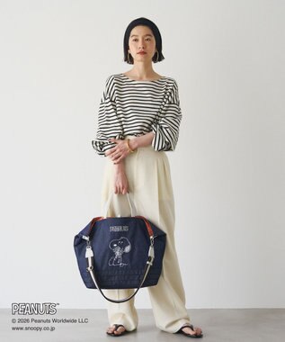 russet 《PEANUTS×russet》リバーシブルビッグトートバッグ(CE-1756) Indigo