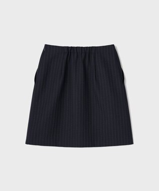 GRACE CONTINENTAL ウールギャバミニスカート ネイビー