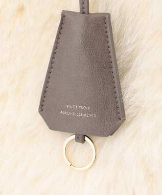 23区 ファーコンビ トートバッグ アイボリー系