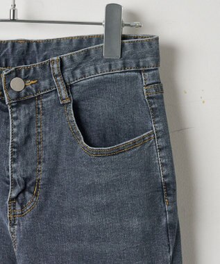 WEGO ストレッチフレアデニムパンツ デニム中濃色