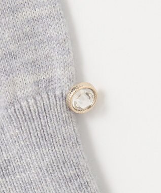 ANY SIS 【洗える】カシミヤブレンド ニット ライトグレー