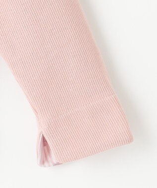 ANY KIDS スナップボタン フレンチ カーディガン ピンク