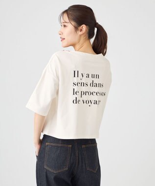 SHARE PARK LADIES 【UVカット・吸水速乾・ストレッチ・軽量 】エンブレムショートTシャツ（S・Mサイズ） ホワイト系