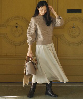 23区 バケツショルダー バッグ アイボリー系