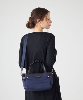 LA BAGAGERIE 【撥水ナイロン】ベーシック2WAYミニトート ネイビー