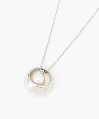 J.PRESS LADIES コロンパール ネックレス シルバー系