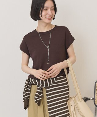 AMERICAN HOLIC フレンチスリーブニットプルオーバー Brown