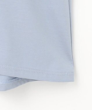 J.PRESS LADIES 【洗える・接触冷感】プレーティングジャージー フレア カットソー スモーキーブルー系