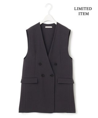 ICB 【WEB限定・洗える】BackSatinGeorgette ノーカラージレ グレー系