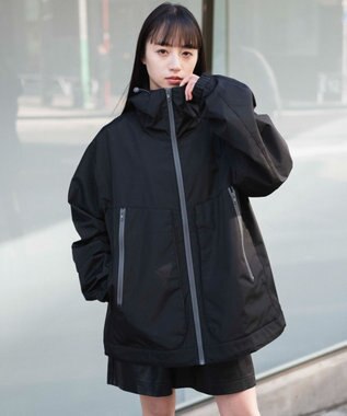 WEGO 3レイヤーフードブルゾン ブラック