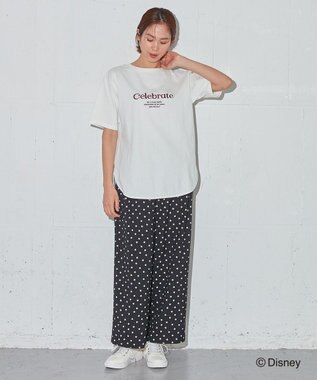 ANY L Disney100thデザイン 半袖Tシャツ オフ